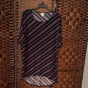LuLaRoe Multicolor Swirl Top